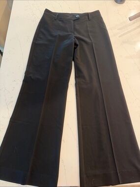 CAbi Black Wide-Leg Dress Pants